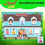 Дидактична гра до теми "Family/Сім'я"