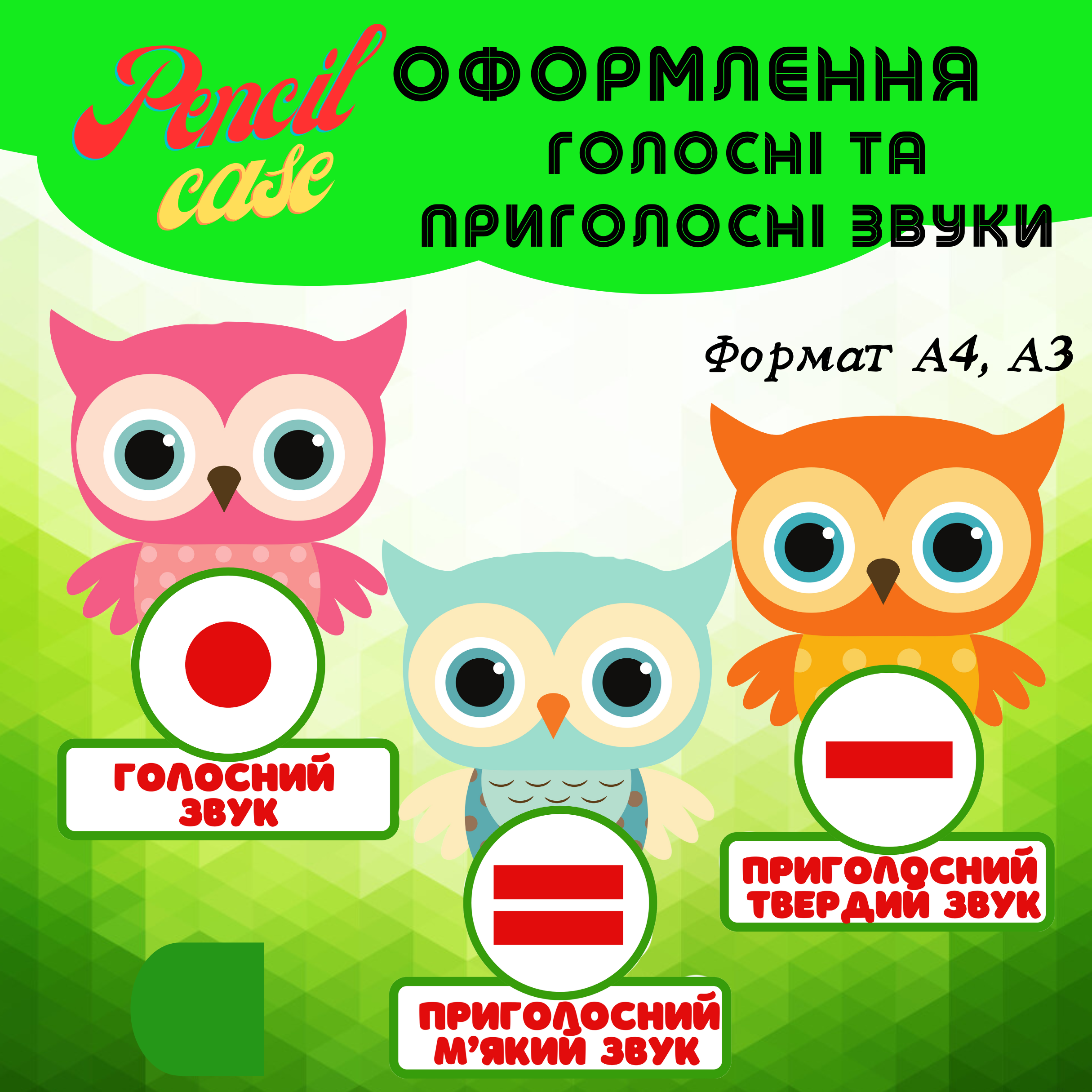 Голосні та приголосні Сови Голосні та приголосні звуки - Зображення 1