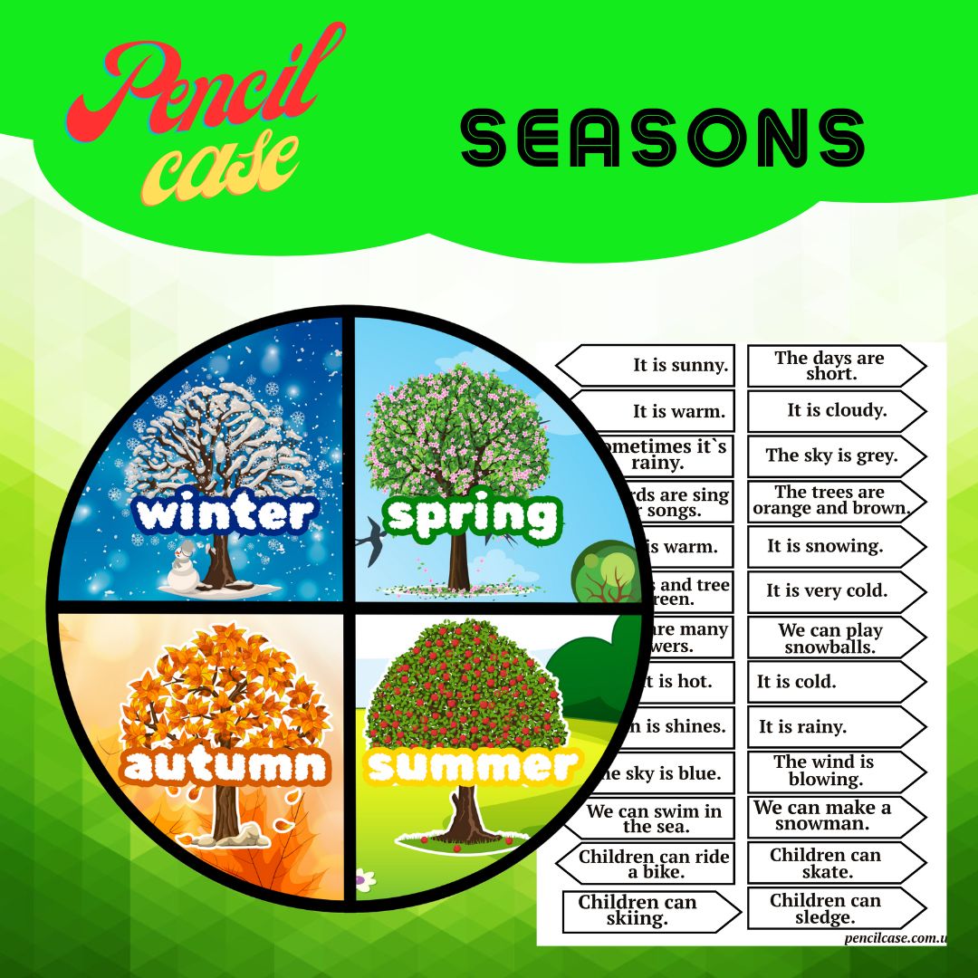 прим Дидактична гра до теми "Seasons" - Зображення 1